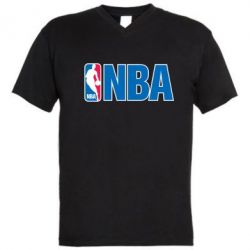 Чоловіча футболка з V-подібним вирізом NBA Logo - PrintSalon