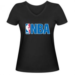 Жіноча футболка з V-подібним вирізом NBA Logo - PrintSalon