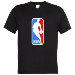 Мужская футболка  с V-образным вырезом NBA - PrintSalon