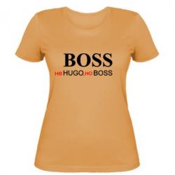 Женская футболка Не Hugo, но Boss - PrintSalon