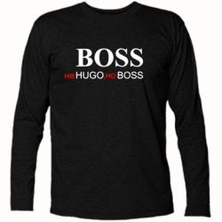 Футболка с длинным рукавом Не Hugo, но Boss - PrintSalon