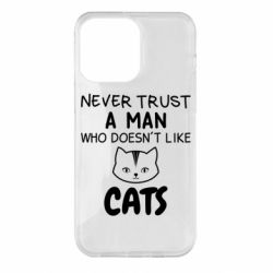 Чехол для iPhone 14 Pro Max Не любит котов - не доверяй - PrintSalon