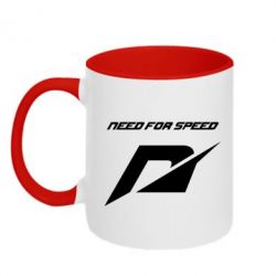Чашка двухцветная 320ml Need For Speed Logo - PrintSalon