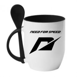 Чашка с ложкой Need For Speed Logo - PrintSalon