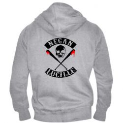 Мужское худи на молнии Negan Lucille - PrintSalon