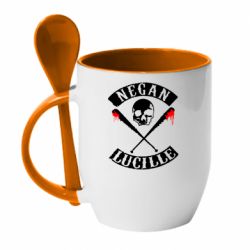 Чашка с ложкой Negan Lucille - PrintSalon