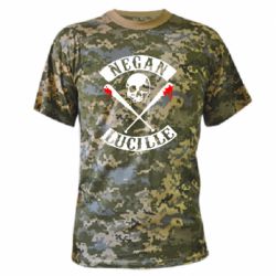 Камуфляжная футболка Negan Lucille-PrintSalon Камуфляжная футболка Negan Lucille