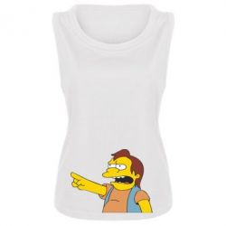 Женская майка Нельсон Симпсон - PrintSalon