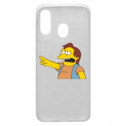 Чехол для Samsung A40 Нельсон Симпсон - PrintSalon