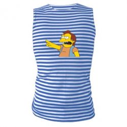 Майка-тельняшка Нельсон Симпсон - PrintSalon