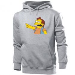 Мужское худи Нельсон Симпсон - PrintSalon