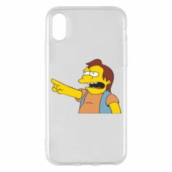 Чехол для iPhone X/Xs Нельсон Симпсон - PrintSalon