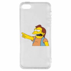 Чехол для iPhone5/5S/SE Нельсон Симпсон - PrintSalon