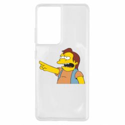 Чехол для Samsung S21 Ultra Нельсон Симпсон - PrintSalon