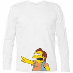 Футболка с длинным рукавом Нельсон Симпсон - PrintSalon
