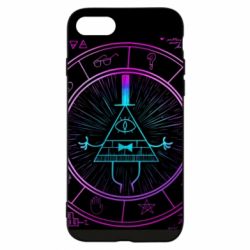 Чехол для iPhone 8 Neon Bill Cipher - PrintSalon