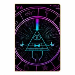 Блокнот с принто Neon Bill Cipher - PrintSalon