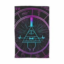 Полотенце с принтом Neon Bill Cipher - PrintSalon
