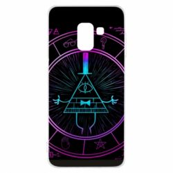 Чехол для Samsung A8 2018 Neon Bill Cipher - PrintSalon