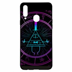 Чехол для Samsung A20s Neon Bill Cipher - PrintSalon