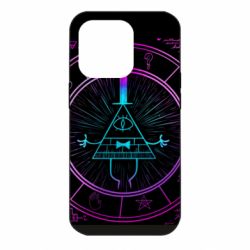 Чехол для iPhone 14 Pro Neon Bill Cipher - PrintSalon