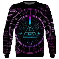 3D свитшот Neon Bill Cipher - PrintSalon