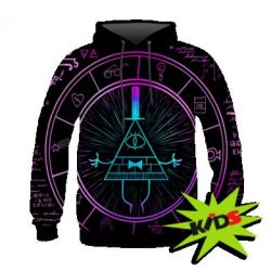 Дитяче 3D худі Neon Bill Cipher