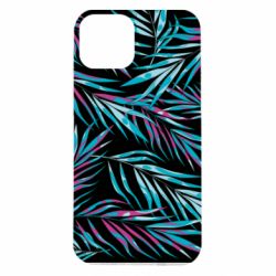 Чехол для iPhone 14 Neon Palm Leaves