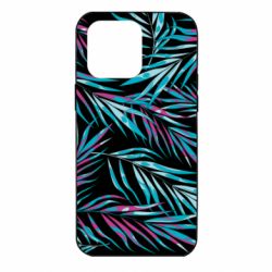 Чохол для iPhone 14 Pro Max Neon Palm Leaves - PrintSalon