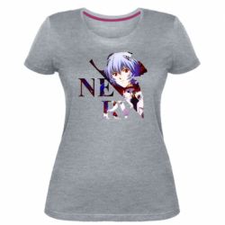 Женская премиум футболка Nerw Ayanami-Rei - PrintSalon