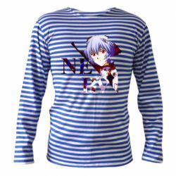 Тельняшка с длинным рукавом Nerw Ayanami-Rei - PrintSalon