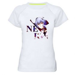 Женская футболка для спорта Nerw Ayanami-Rei - PrintSalon