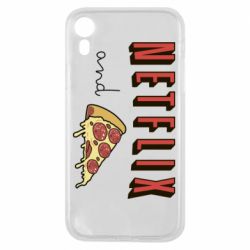 Чехол для iPhone XR Netflix and pizza
