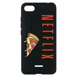 Чехол для Xiaomi Redmi 6A Netflix and pizza - PrintSalon