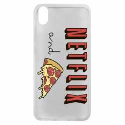 Чехол для Xiaomi Redmi 7A Netflix and pizza - PrintSalon