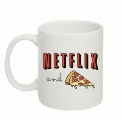 Чашка 320ml Netflix and pizza
