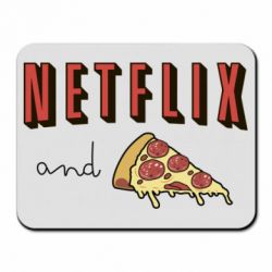 Коврик для мыши Netflix and pizza - PrintSalon