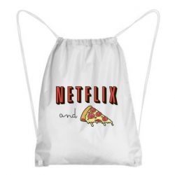 Рюкзак-мешок Netflix and pizza - PrintSalon