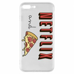 Чехол для iPhone 7 Plus Netflix and pizza - PrintSalon