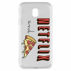 Чехол для Samsung J3 2017 Netflix and pizza - PrintSalon