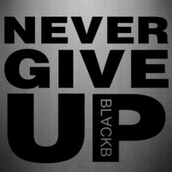 Наклейка Never give up 1 - PrintSalon