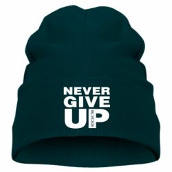 Детская шапка Never give up 1 - PrintSalon