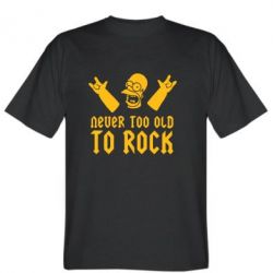 Мужская футболка Stedman Never old to rock (Gomer) - PrintSalon