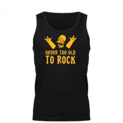 Мужская майка Never old to rock (Gomer) - PrintSalon