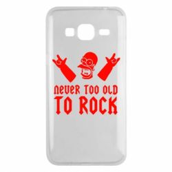 Чехол для Samsung J3 2016 Never old to rock (Gomer)-PrintSalon Чехол для Samsung J3 2016 Never old to rock (Gomer)