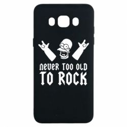 Чехол для Samsung J7 2016 Never old to rock (Gomer) - PrintSalon