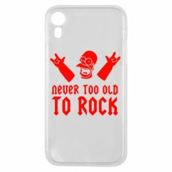 Чехол для iPhone XR Never old to rock (Gomer)