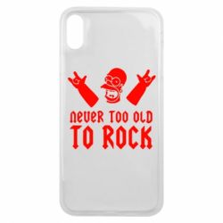 Чехол для iPhone Xs Max Never old to rock (Gomer)