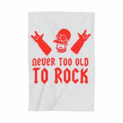 Полотенце с принтом Never old to rock (Gomer) - PrintSalon