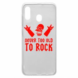 Чехол для Samsung A20 Never old to rock (Gomer) - PrintSalon
